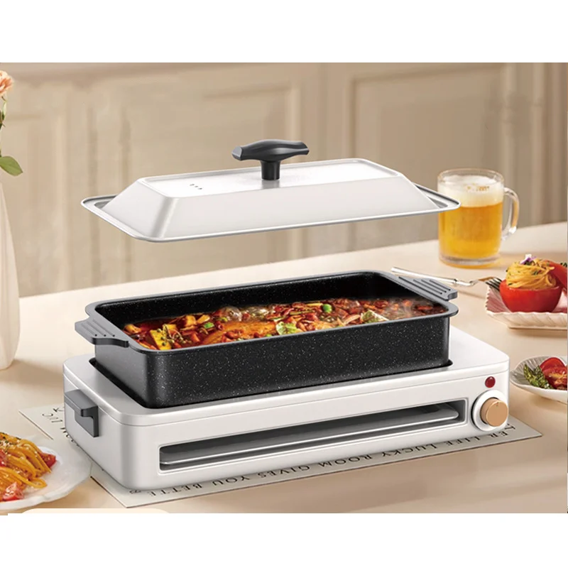 1800W Smart Appliances Multifunction Bbq Grill Smokeless Electric Barbecue Grills Electric Grill with Hot Pot Indoor
1800W Smart Appliances Multifunction Bbq Grill Smokeless Electric Barbecue Grills Electric Grill with Hot Pot Indoor