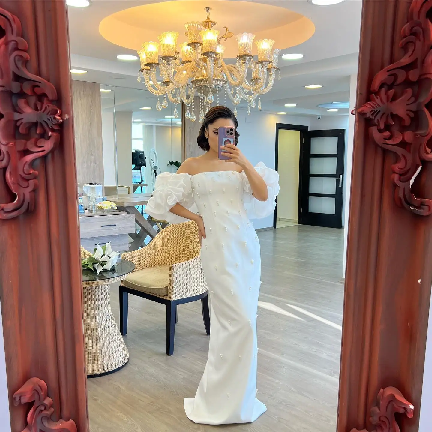 Jirocum Elegant White Off Shoulder Prom Dress Women's Mermaid Pearl Party Evening Dresses Floor-Length Special Occasion Gowns
Jirocum Elegant White Off Shoulder Prom Dress Women's Mermaid Pearl Party Evening Dresses Floor-Length Special Occasion Gowns