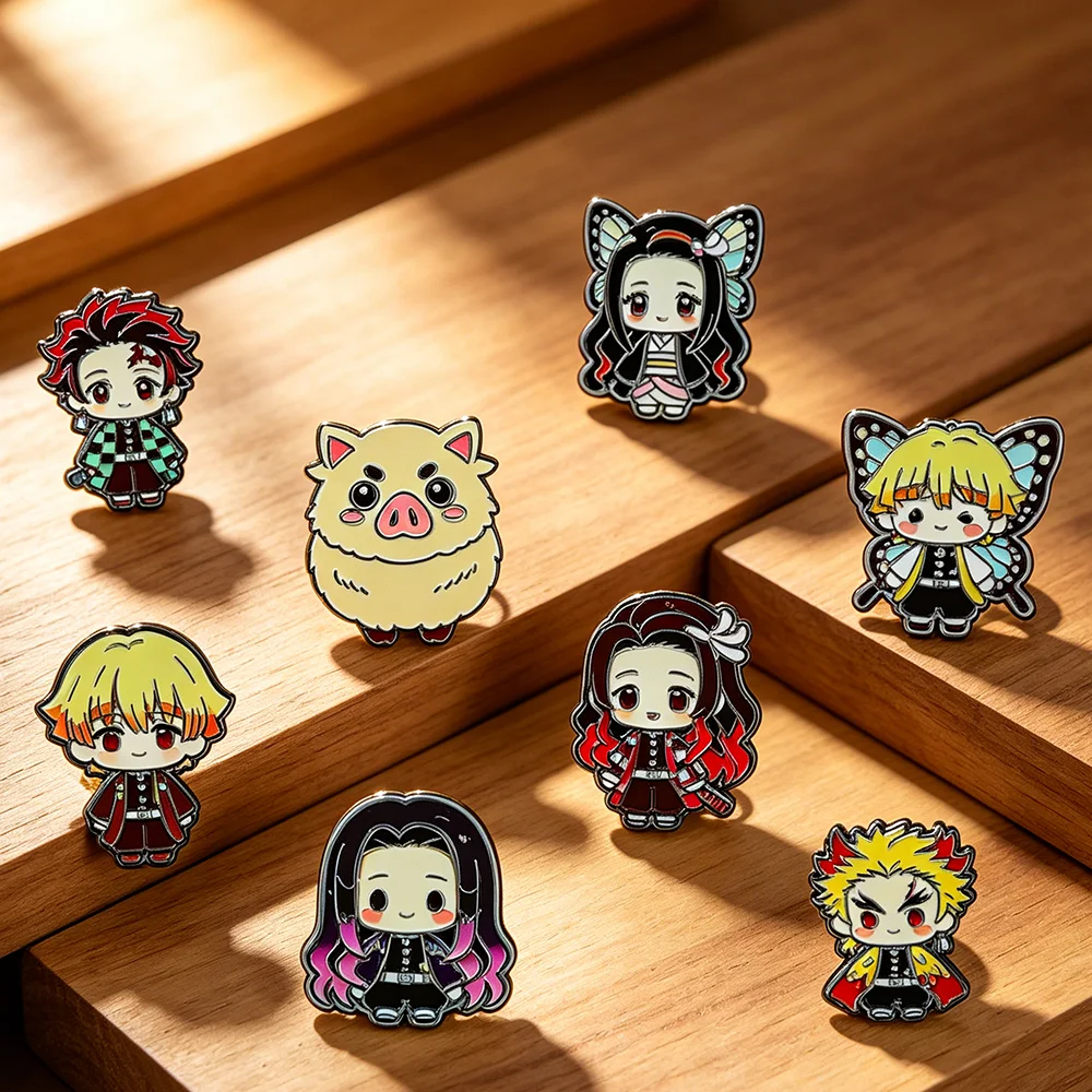 8pcs Cool Japanese Anime Demon Slayer Enamel Pins Set - Kimetsu No Yaiba Cute Chibi Character Brooches Lapel Badges for Backpack
8pcs Cool Japanese Anime Demon Slayer Enamel Pins Set - Kimetsu No Yaiba Cute Chibi Character Brooches Lapel Badges for Backpack