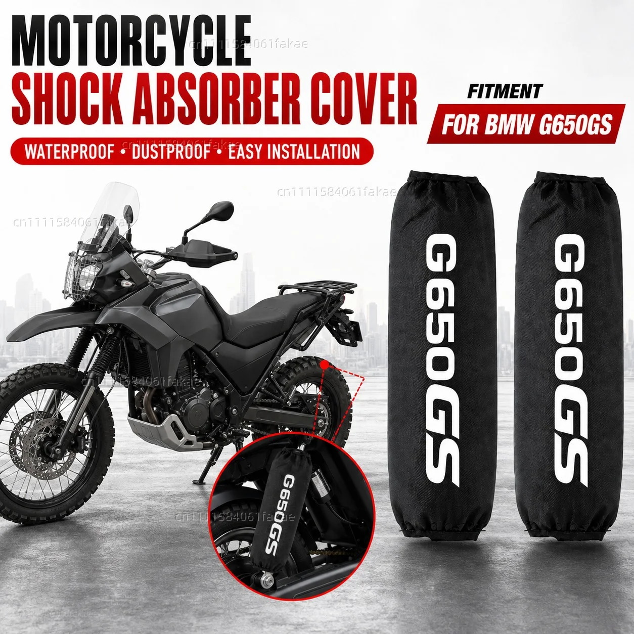 FOR BMW G650GS 2009-2017 Motorcycle Rear Shock Absorber Protector Cover 270mm 350mm Suspension Protection Guard Dustproof Shock