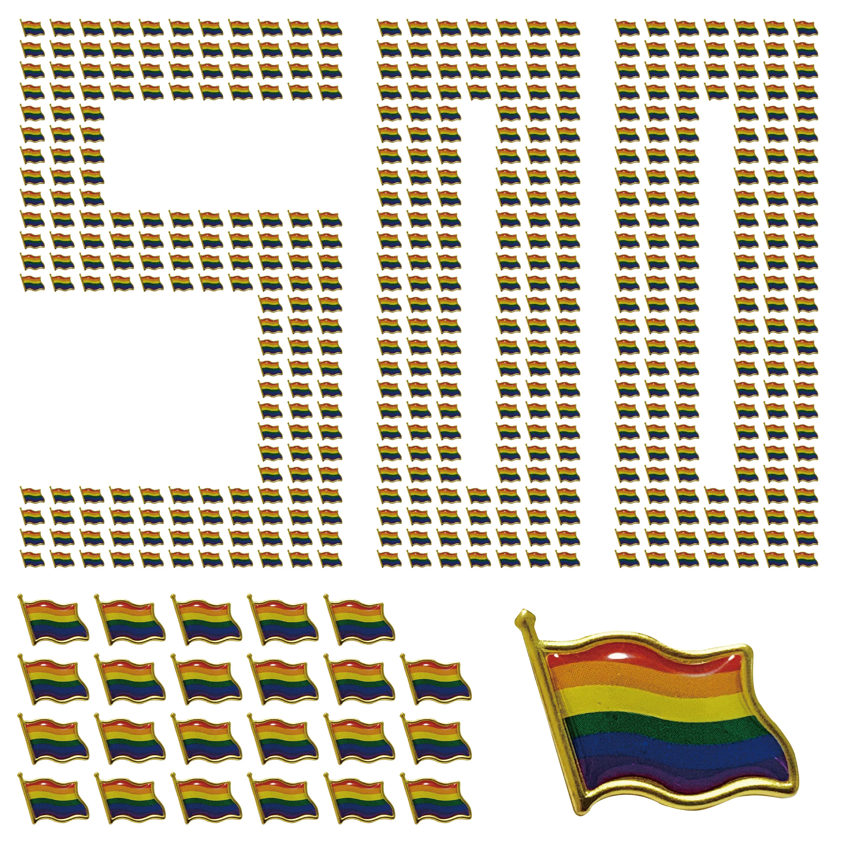 wholesale 500pcs/lot pride pins Gay Pride Rainbow Flag gay pride pins LGBTQ flag brooches pins for clothes bag decoration
wholesale 500pcs/lot pride pins Gay Pride Rainbow Flag gay pride pins LGBTQ flag brooches pins for clothes bag decoration