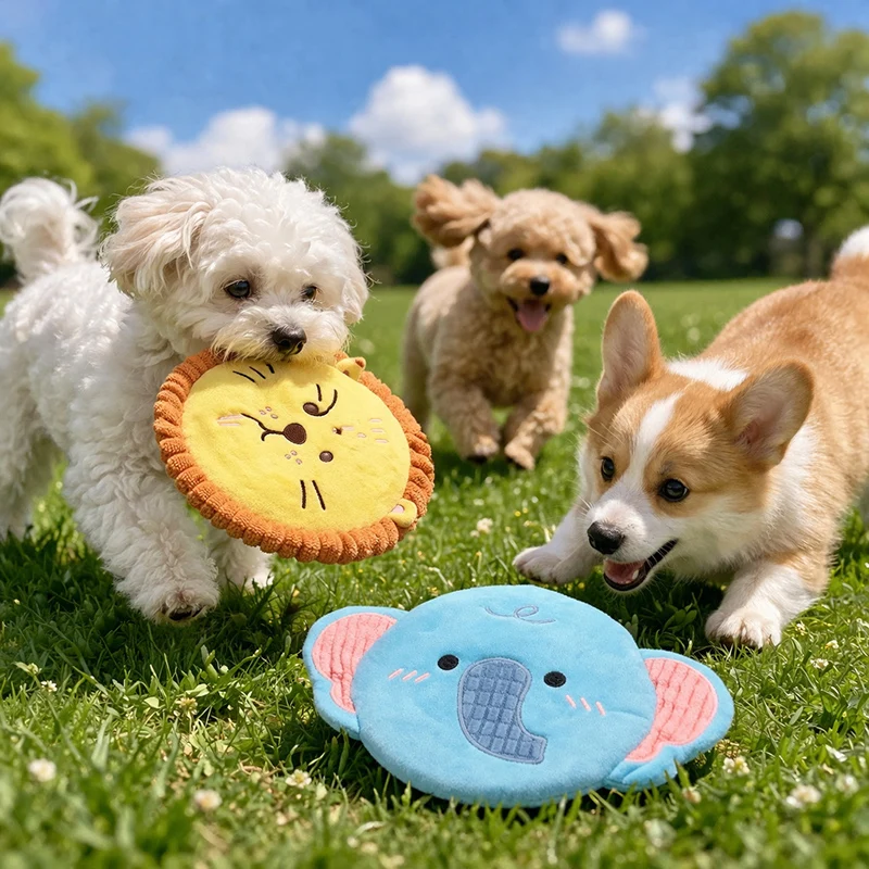 Hot sale Pet Plush Frisbee Dog Toy with BB Sound Cute Interactive Chewing and Tearing Training Toy
Hot sale Pet Plush Frisbee Dog Toy with BB Sound Cute Interactive Chewing and Tearing Training Toy