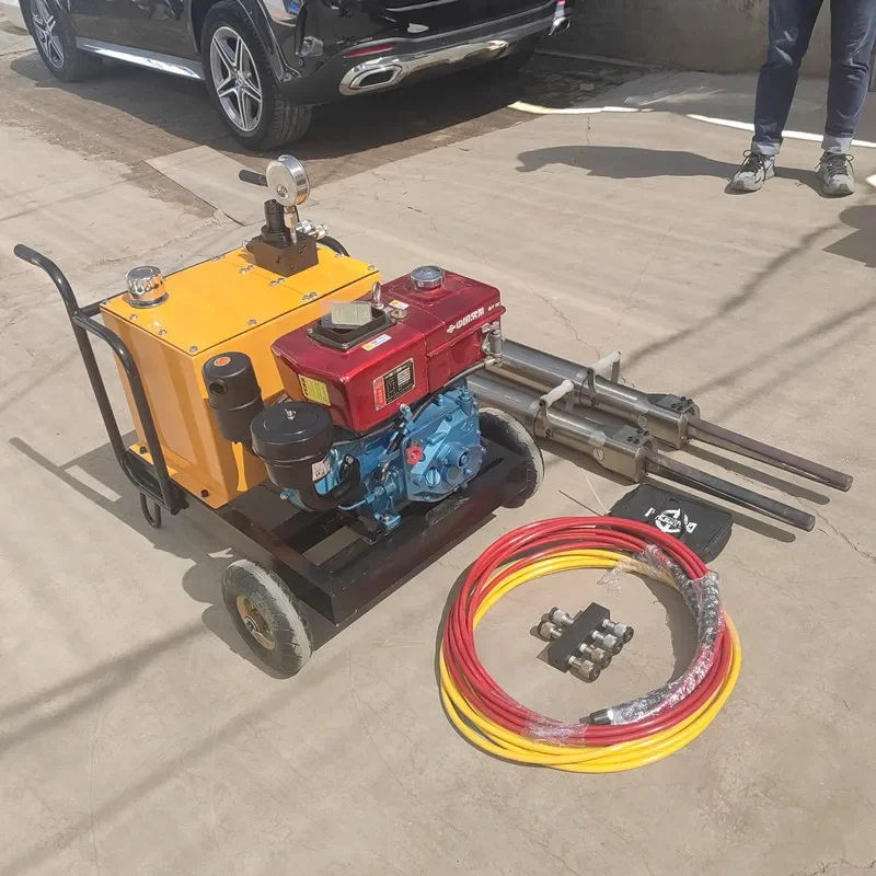 Drilling 500MM Type 4KW Electric Pumping Station Hydraulic Rock Splitter Sales / Tunnel Opening Adopts Small Rock Splitter
Drilling 500MM Type 4KW Electric Pumping Station Hydraulic Rock Splitter Sales / Tunnel Opening Adopts Small Rock Splitter