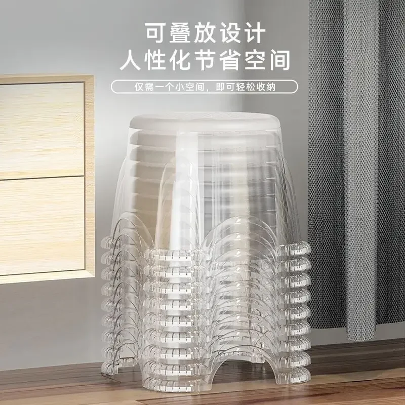 Transparent Small Stool Plastic Bench Household Stools Thickened Round Stools Non-slip Foot Stool Bath Bathroom Ottoman Pouf
Transparent Small Stool Plastic Bench Household Stools Thickened Round Stools Non-slip Foot Stool Bath Bathroom Ottoman Pouf
