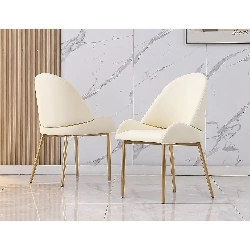 Pair of Ergonomic Microfiber Leather Dining Chairs with Stainless Steel Legs for Lounge, Kitchen, Dining, Living Rooms, and Hote
Pair of Ergonomic Microfiber Leather Dining Chairs with Stainless Steel Legs for Lounge, Kitchen, Dining, Living Rooms, and Hote