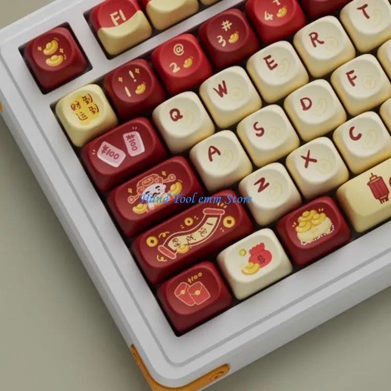 H37F Chinese New Year Theme Keycap Set OQO Height for Mechanical Keyboards Keycaps Heat Sublimated Print Fade Resistant
H37F Chinese New Year Theme Keycap Set OQO Height for Mechanical Keyboards Keycaps Heat Sublimated Print Fade Resistant