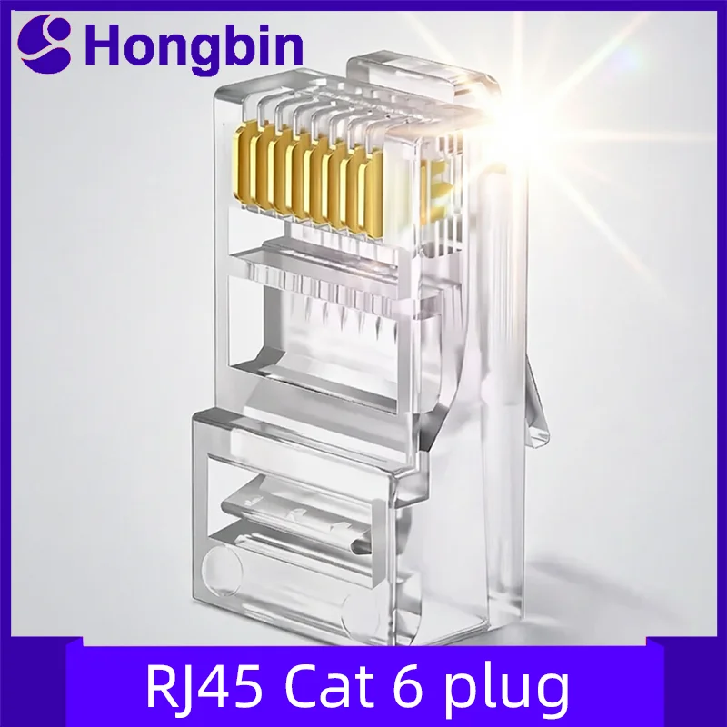 20/50/100pcs Cat6 Cat6e RJ45 Connector Module Plug 1000Mbps Ethernet Cables Adapter Gold Plated Network Crystal Head
20/50/100pcs Cat6 Cat6e RJ45 Connector Module Plug 1000Mbps Ethernet Cables Adapter Gold Plated Network Crystal Head