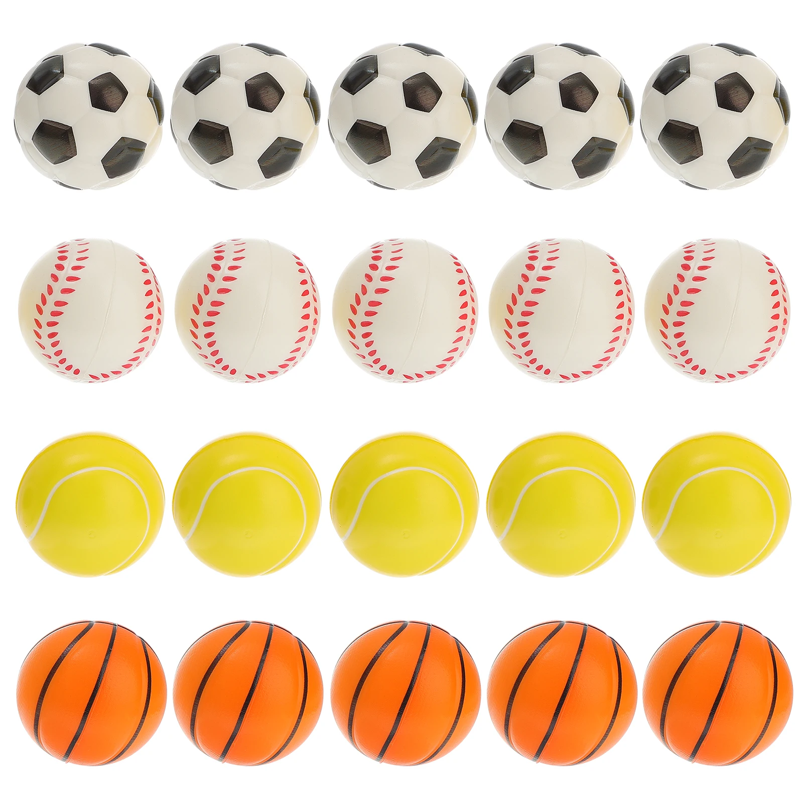 20 Pcs Sports Stress Balls Foam Bouncy Toy Pu Practice Baseballs Favors Relieve Anxiety Improve Grip
20 Pcs Sports Stress Balls Foam Bouncy Toy Pu Practice Baseballs Favors Relieve Anxiety Improve Grip