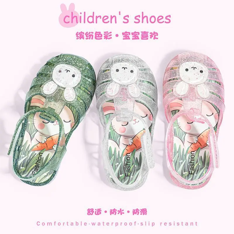 Rabbit Children Jelly Roman Sandals Baby Toddler Summer Sandals Kids Beach Shoes Casual Shoes Girls Crystal Closed-Toe Slippers
Rabbit Children Jelly Roman Sandals Baby Toddler Summer Sandals Kids Beach Shoes Casual Shoes Girls Crystal Closed-Toe Slippers