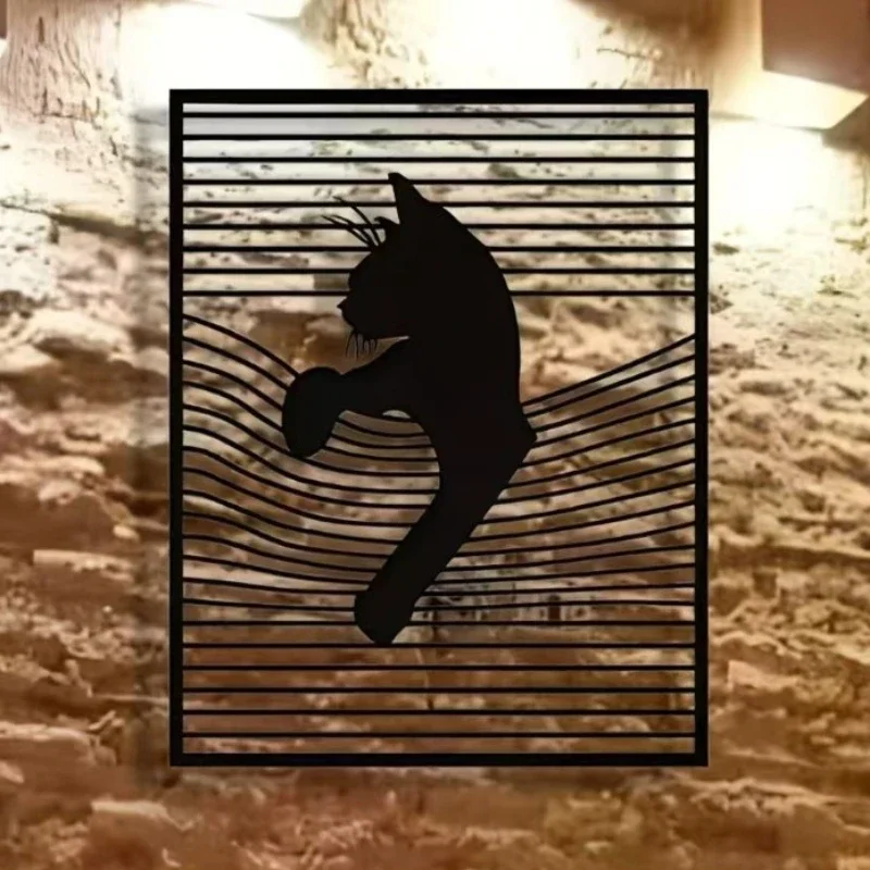 Abstract Cute Cat Art of Murals Metal Wall Hanging Room Decoration Painting Elegant Room Ornaments Accessories for Home Decor
Abstract Cute Cat Art of Murals Metal Wall Hanging Room Decoration Painting Elegant Room Ornaments Accessories for Home Decor