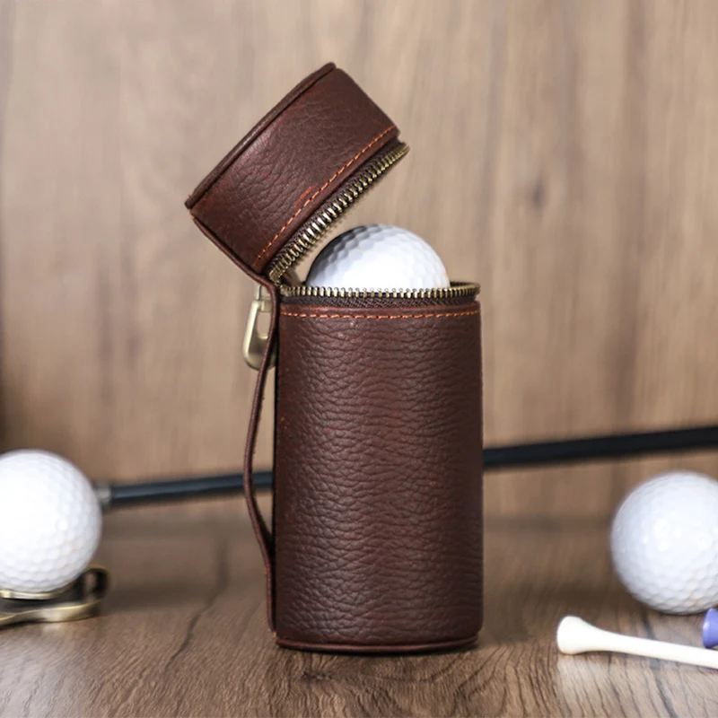 Golf Ball Holder Case Durable Zippered Storage Pouch for 3 Golf Balls Golfers Outdoor Sports Vintage Genuine Leather Small Bags
Golf Ball Holder Case Durable Zippered Storage Pouch for 3 Golf Balls Golfers Outdoor Sports Vintage Genuine Leather Small Bags