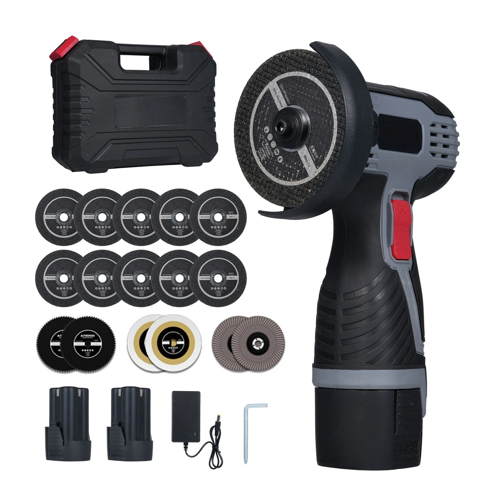 Electric Brushless Angle Grinder 28000rpm Digital Cordless Angle Grinder with 16.8V 2000mAh Battery for Floor Tile Cutting
Electric Brushless Angle Grinder 28000rpm Digital Cordless Angle Grinder with 16.8V 2000mAh Battery for Floor Tile Cutting