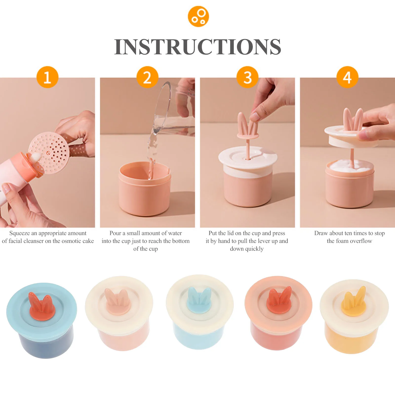 5pcs Foaming Bottle Sparkling Cup Face Cleanser Bubbler Bathroom Dispenser PP Material Environmental Protection Sturdy Simple
5pcs Foaming Bottle Sparkling Cup Face Cleanser Bubbler Bathroom Dispenser PP Material Environmental Protection Sturdy Simple
