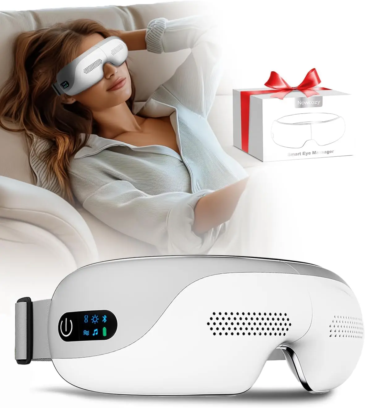 Heated Eye Massager with Bluetooth Music for Migraine Relief, Portable Sleep Mask Gift for All
Heated Eye Massager with Bluetooth Music for Migraine Relief, Portable Sleep Mask Gift for All