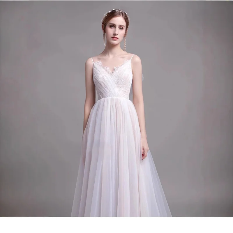 French Style High-End Light Bride Simple Main Gown Reception Exit White Dress Slimming Fairy Style
French Style High-End Light Bride Simple Main Gown Reception Exit White Dress Slimming Fairy Style