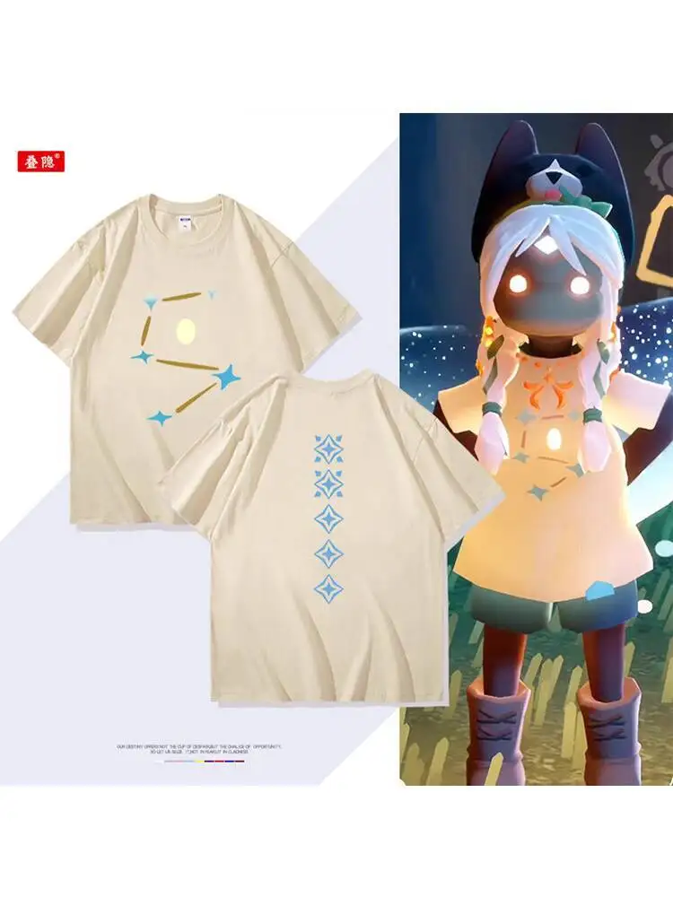 Sky: Children Of The Light Game Товары для совместной работы Пятая годовщина Star Edition Футболка из чистого хлопка с короткими рукавами Аниме
Sky: Children Of The Light Game Товары для совместной работы Пятая годовщина Star Edition Футболка из чистого хлопка с короткими рукавами Аниме