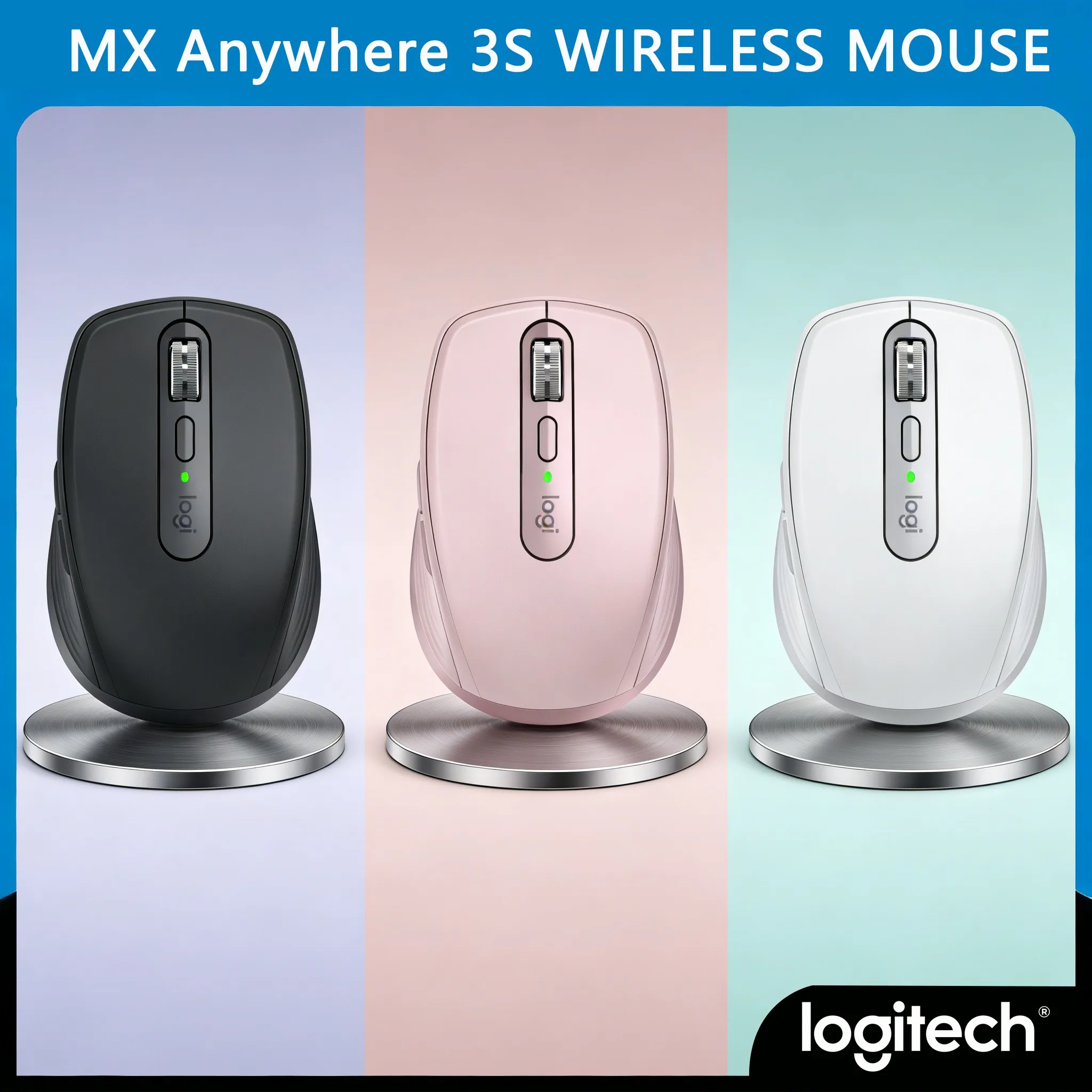 Logitech MX Anywhere 3S Wireless Mouse | 90% Faster MagSpeed Scrolling, Silent Click & USB-C Fast Charging for On-the-Go
Logitech MX Anywhere 3S Wireless Mouse | 90% Faster MagSpeed Scrolling, Silent Click & USB-C Fast Charging for On-the-Go