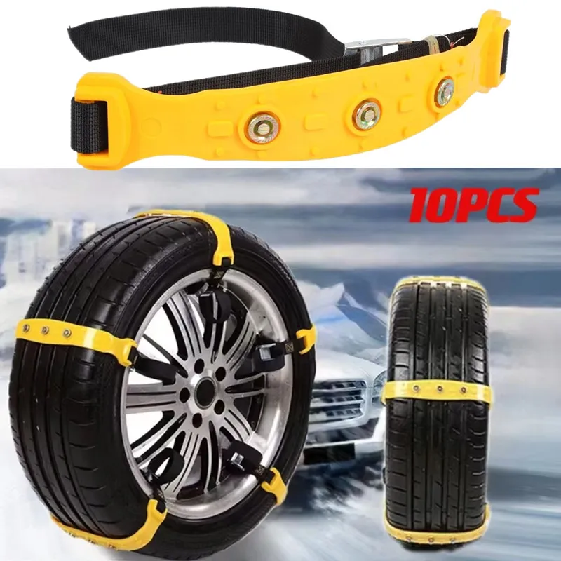 10PCS Adjustable Wheel Tire Snow Anti-skid Chains For Car Truck Suv Winter Emergency Motorcycle Tire Snow Chains Universal
10PCS Adjustable Wheel Tire Snow Anti-skid Chains For Car Truck Suv Winter Emergency Motorcycle Tire Snow Chains Universal