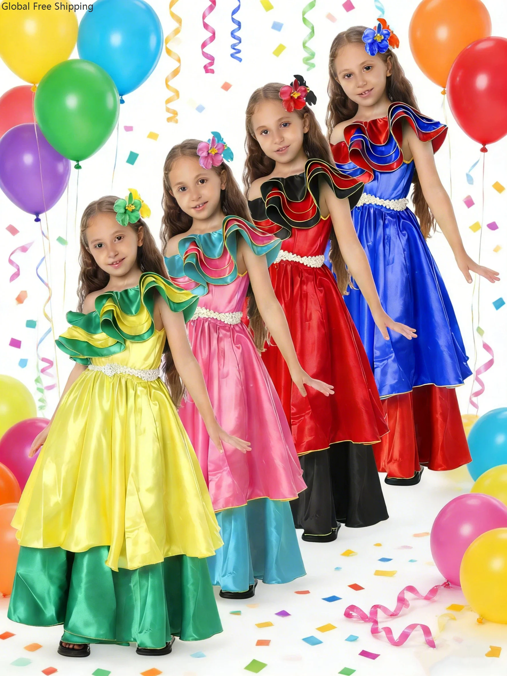 Brazilian Dance Costumes For Niño Cosplay Outfits For Enfant Spanish Flamenco Rumba Samba Dresses Rio Carnival Party Dress 2026
Brazilian Dance Costumes For Niño Cosplay Outfits For Enfant Spanish Flamenco Rumba Samba Dresses Rio Carnival Party Dress 2026