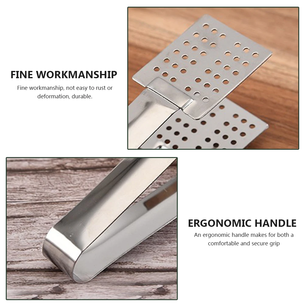 3pcs Stainless Steel Tea Bag Clips Lemon Tongs Kitchen Tools Food Clips Ice Sugar Cubes Restaurant Home Multi-Functional Serving
3pcs Stainless Steel Tea Bag Clips Lemon Tongs Kitchen Tools Food Clips Ice Sugar Cubes Restaurant Home Multi-Functional Serving