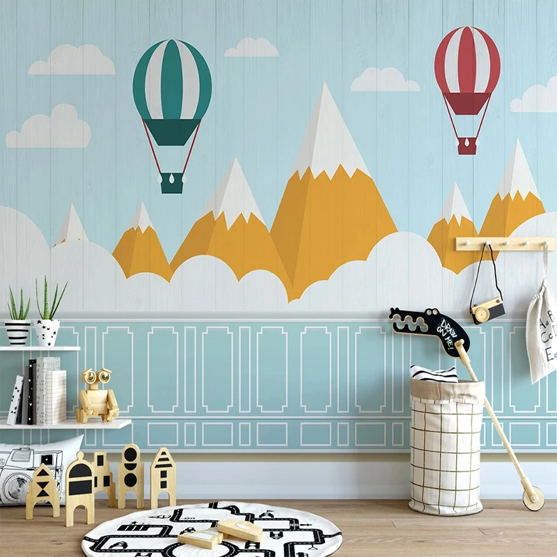 Custom Photo Blue Hot Air Balloon Mountain Children Room Baby Bedroom Background Wall Mural Non-woven Wallpaper For Kids Decor
Custom Photo Blue Hot Air Balloon Mountain Children Room Baby Bedroom Background Wall Mural Non-woven Wallpaper For Kids Decor