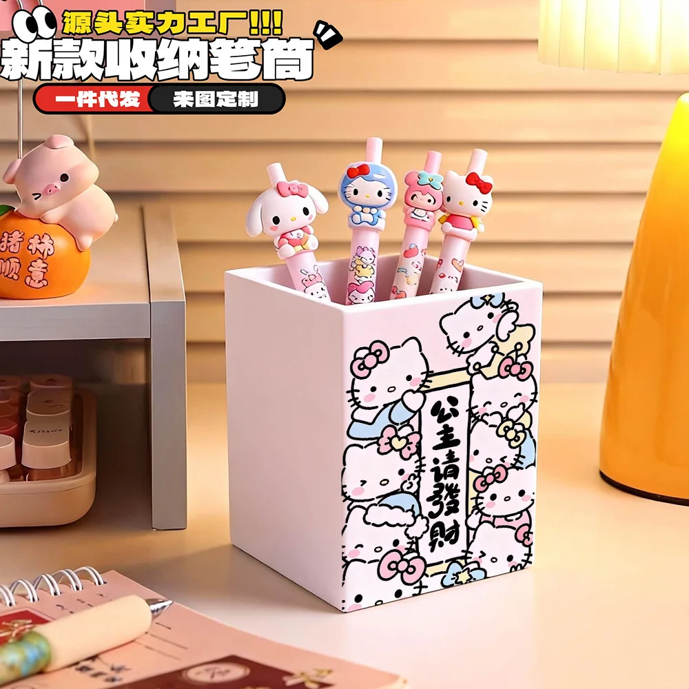 Kawaii Sanrio Hello Kitty Pen Holder High Beauty Cute Student Desktop Office Stationery Makeup Brush Storage Bucket
Kawaii Sanrio Hello Kitty Pen Holder High Beauty Cute Student Desktop Office Stationery Makeup Brush Storage Bucket