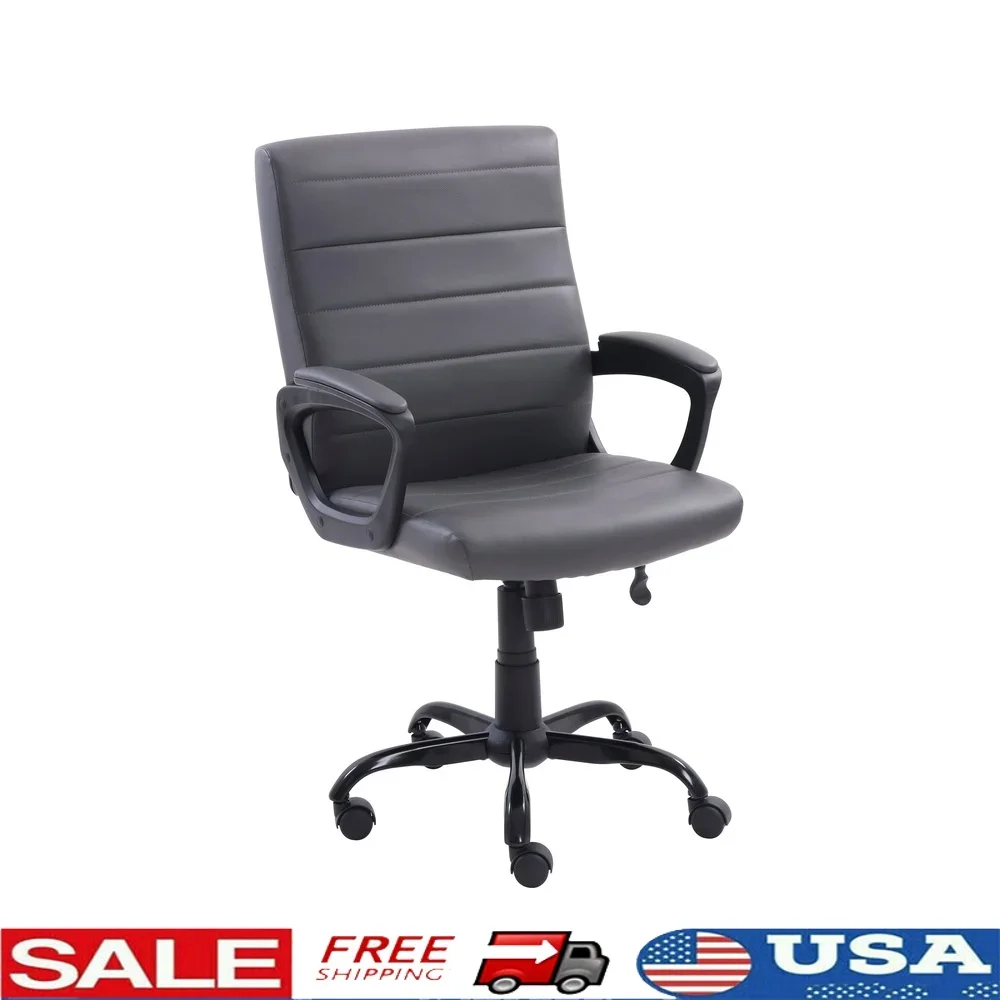 Durable Bonded Leather Mid-Back Office Chair with Adjustable Height Memory Foam Comfortable Executive Chair Manager and Adult
Durable Bonded Leather Mid-Back Office Chair with Adjustable Height Memory Foam Comfortable Executive Chair Manager and Adult