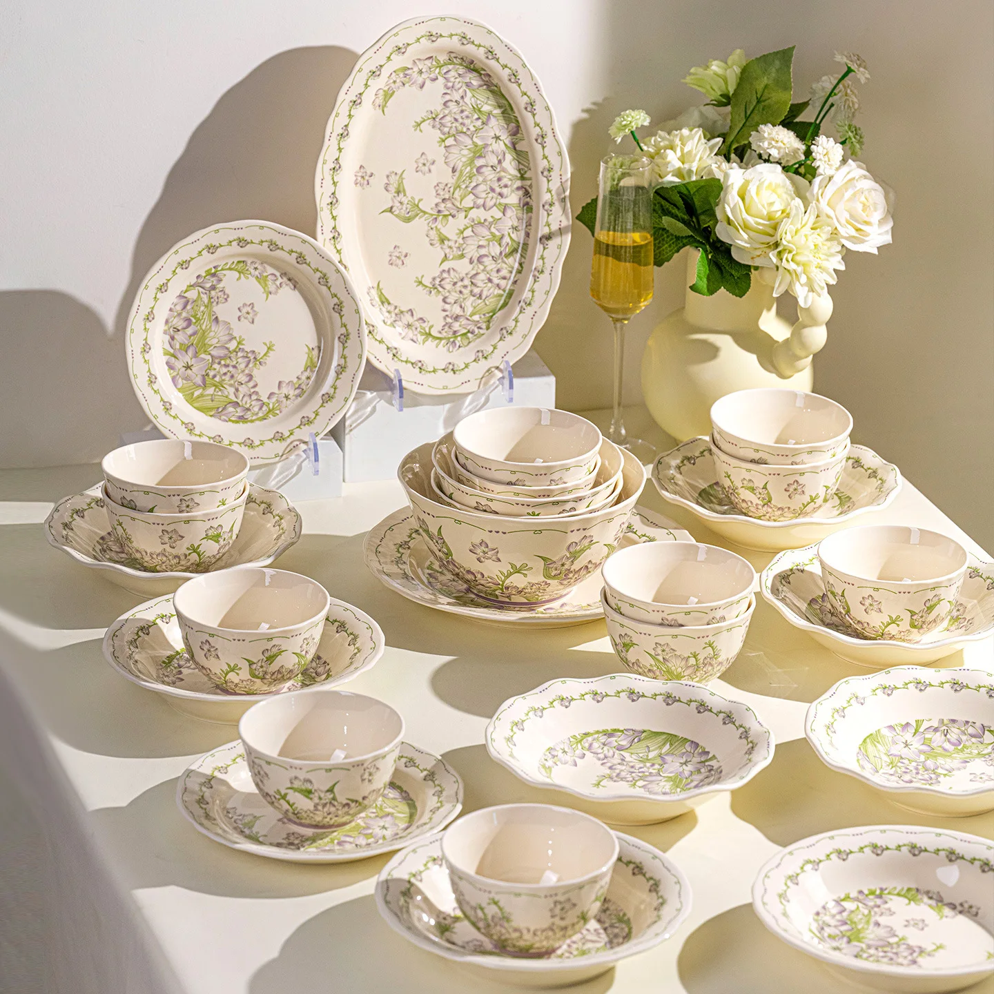 Hxl dinnerware set - premium jingdezhen ceramic dinnerware for home use
Hxl dinnerware set - premium jingdezhen ceramic dinnerware for home use