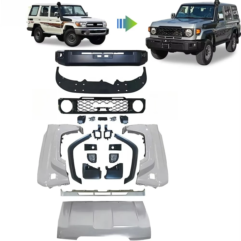 Upgrade Body Kit Car Bumper Hood Bodykit Headlight 2014-2023 for Land Cruiser to 2024 LC76 Body Kit
Upgrade Body Kit Car Bumper Hood Bodykit Headlight 2014-2023 for Land Cruiser to 2024 LC76 Body Kit