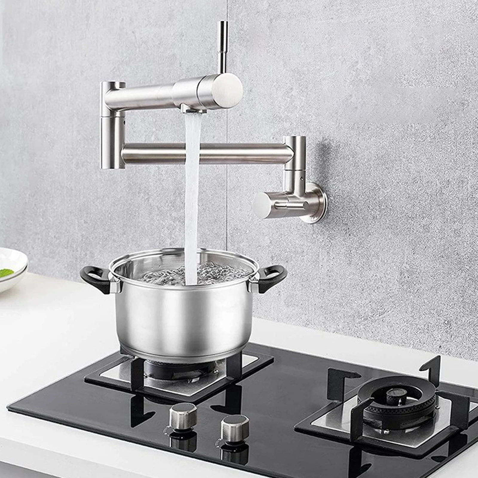 Folding into the Wall Mount Kitchen Faucet 304 Stainless Steel Universal Rotation Faucet Kitchen Commercial Single Cold Tap
Folding into the Wall Mount Kitchen Faucet 304 Stainless Steel Universal Rotation Faucet Kitchen Commercial Single Cold Tap