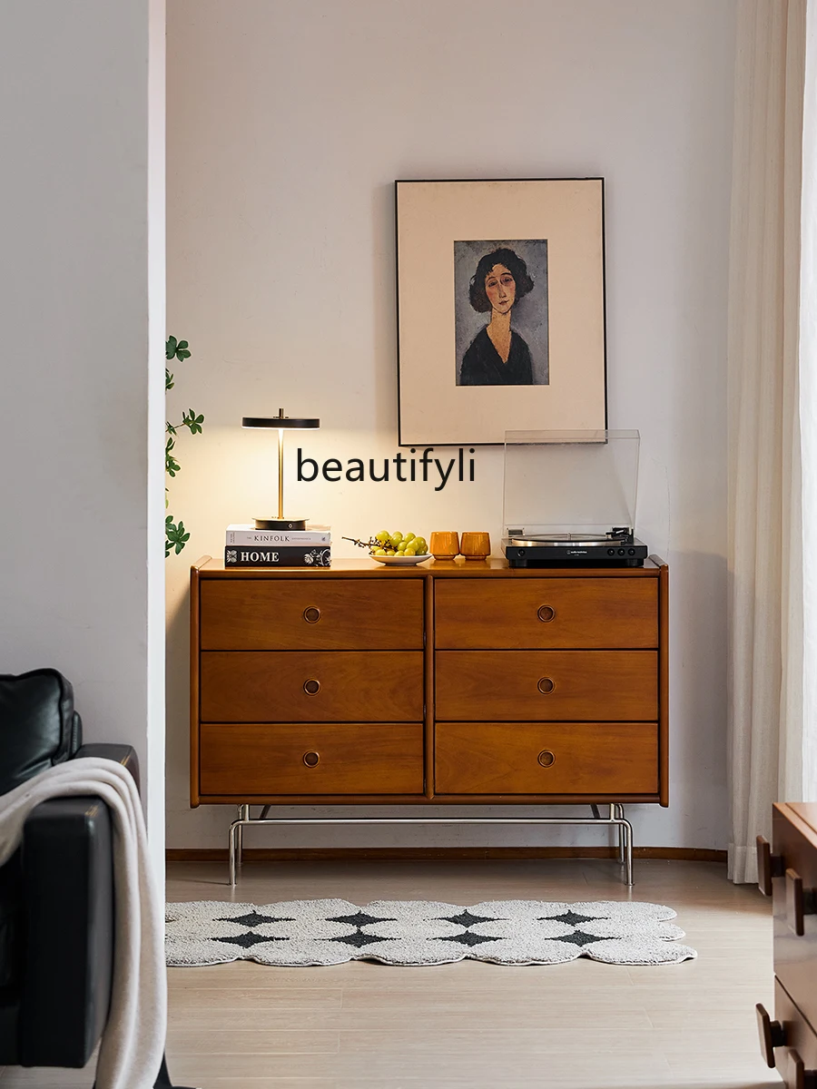 Nordic retro solid wood storage cabinet, bedroom entrance drawer cabinet, Japanese-style household side cabinet
Nordic retro solid wood storage cabinet, bedroom entrance drawer cabinet, Japanese-style household side cabinet