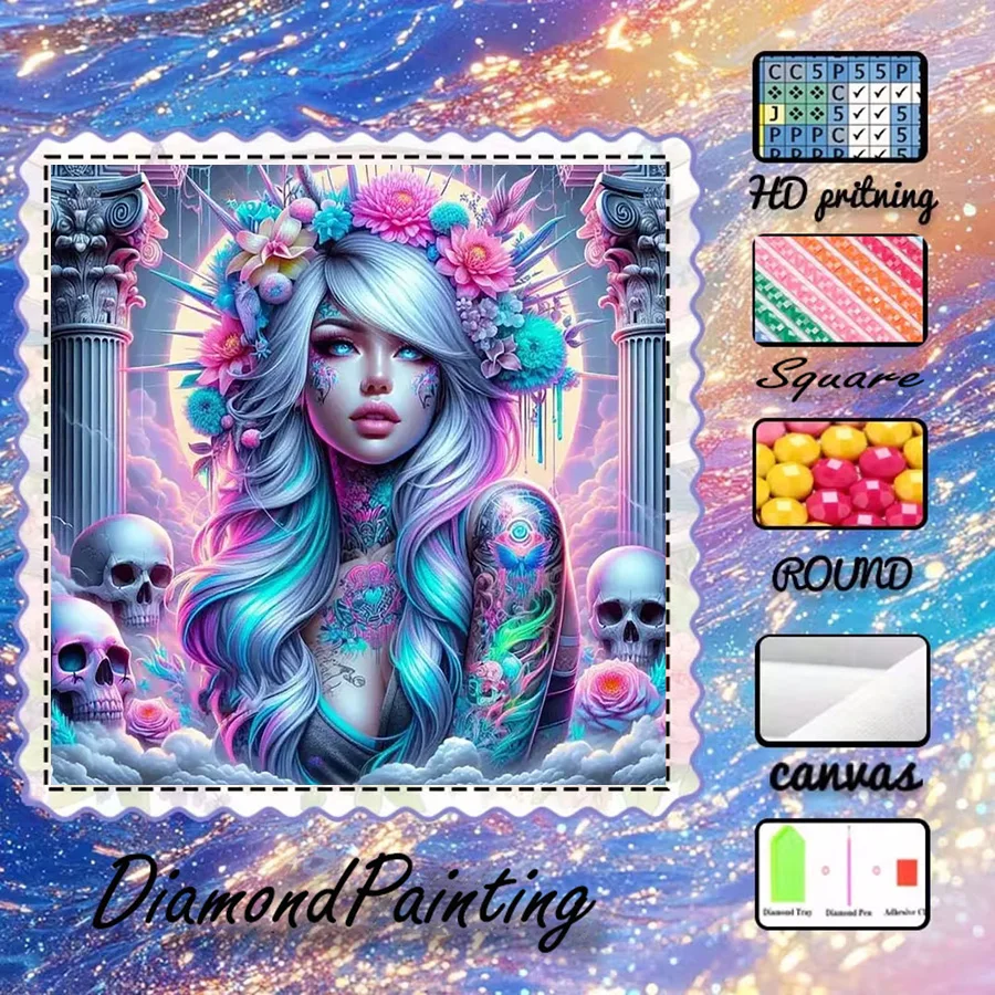 1 piece - 5D-DIY - Flocking cloth - Special drill - Diamond painting set - Dream woman - Mosaic - Diamond art
1 piece - 5D-DIY - Flocking cloth - Special drill - Diamond painting set - Dream woman - Mosaic - Diamond art