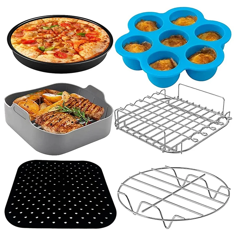 5.5 L Square Compressed Air Fryer Accessories, For Cosori Ninja Cecotec Innsky 5.5 L, 6 L, 6.2 L Air Fryer
5.5 L Square Compressed Air Fryer Accessories, For Cosori Ninja Cecotec Innsky 5.5 L, 6 L, 6.2 L Air Fryer