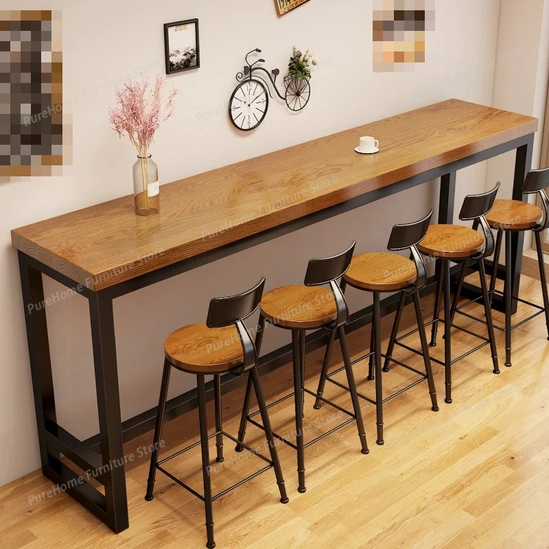 Stylish Home Long Bar Table & Durable Commercial Narrow Desk: Solid Wood High Table for Balcony and Shop Bar Furniture
Stylish Home Long Bar Table & Durable Commercial Narrow Desk: Solid Wood High Table for Balcony and Shop Bar Furniture