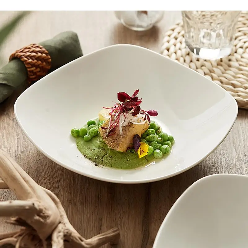 Simple Square Ceramic Vegetable Salad Plates Soup Basin Dinner Home Kitchen Solid Color Tableware Bowl Dessert
Simple Square Ceramic Vegetable Salad Plates Soup Basin Dinner Home Kitchen Solid Color Tableware Bowl Dessert