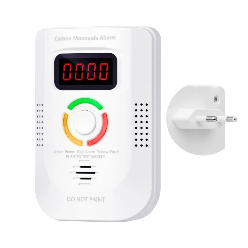 plugs In CO Alarm with Visual Data & Sound Warning Precisions Carbon Monoxide Monitors LED Display for Household Safes
plugs In CO Alarm with Visual Data & Sound Warning Precisions Carbon Monoxide Monitors LED Display for Household Safes