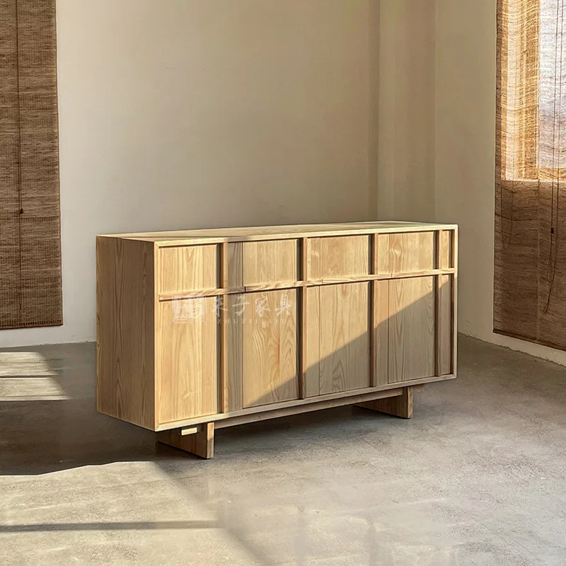 Wabi Side Cabinet Solid Wood Living Room Dining Side Cabinet Homestay Storage Floor-to-ceiling chest Log against the wall Storag
Wabi Side Cabinet Solid Wood Living Room Dining Side Cabinet Homestay Storage Floor-to-ceiling chest Log against the wall Storag