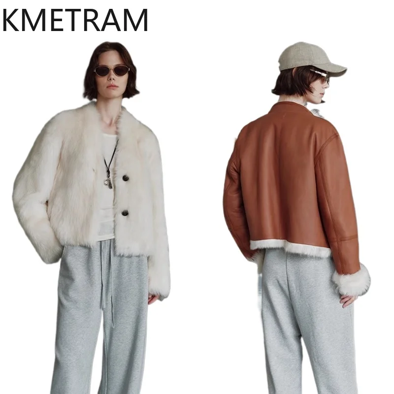 Natural Tuscany Wool Sheepskin Double Faced Fur Jacket Women Short Reversible Real Fur Coat Winter Woman Clothing 2025 Fourrure
Natural Tuscany Wool Sheepskin Double Faced Fur Jacket Women Short Reversible Real Fur Coat Winter Woman Clothing 2025 Fourrure