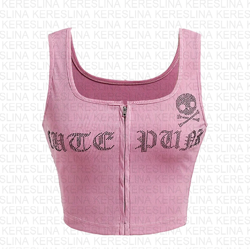 Y2k New Gothic Pink Retro Hot Diamond Flash Tank Top Letter Printed Tank Top Emo Outdoor Leisure Sports Street Tank Top
Y2k New Gothic Pink Retro Hot Diamond Flash Tank Top Letter Printed Tank Top Emo Outdoor Leisure Sports Street Tank Top