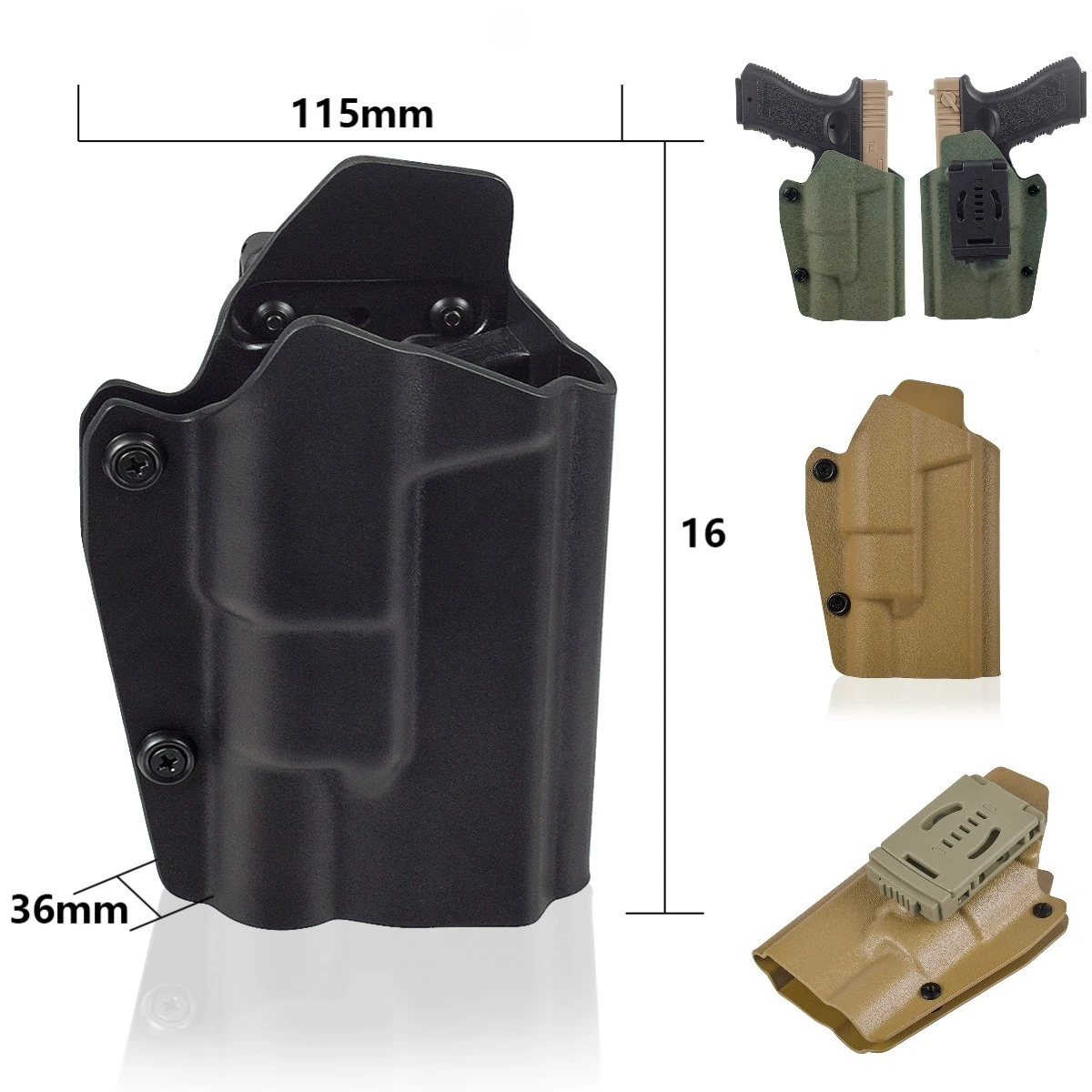 Тактические поясные аксессуары: быстросъемные кобуры для пистолетов Glock 17, 19, 45, совместимые с фонарем X300
Тактические поясные аксессуары: быстросъемные кобуры для пистолетов Glock 17, 19, 45, совместимые с фонарем X300