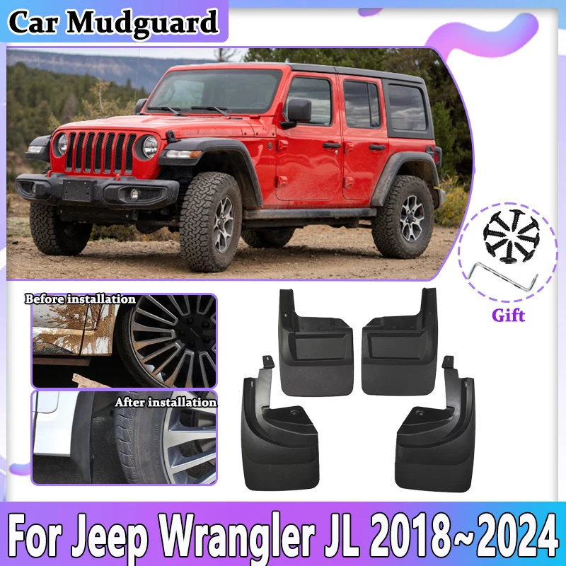 Автомобильные аксессуары для Jeep Wrangler JL 2018 ~ 2022 2023 2024, брызговик с защитой от брызг, брызговик, переднее колесо, крыло, брызговики
Автомобильные аксессуары для Jeep Wrangler JL 2018 ~ 2022 2023 2024, брызговик с защитой от брызг, брызговик, переднее колесо, крыло, брызговики