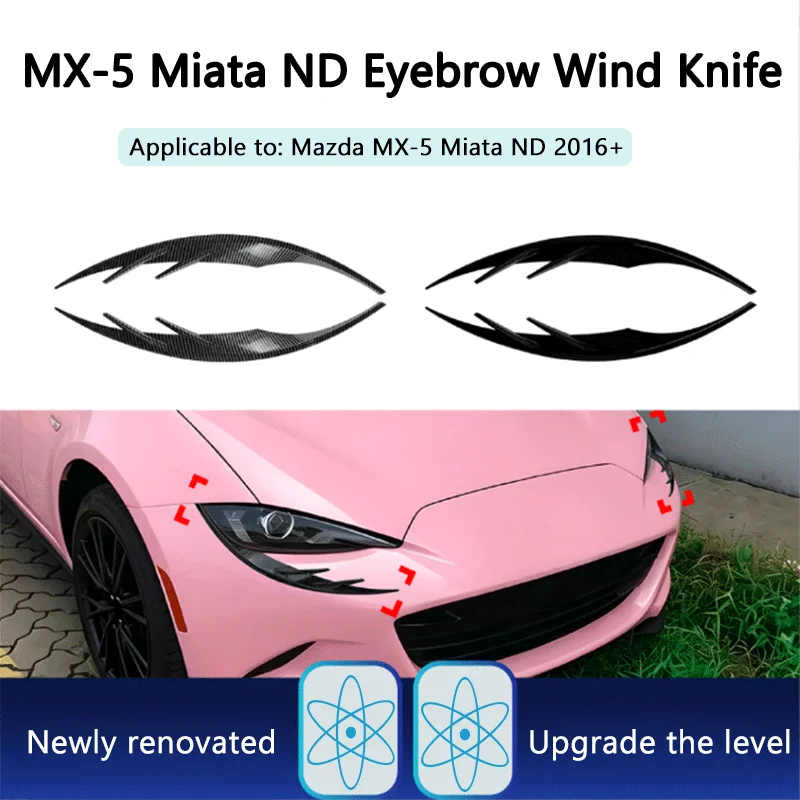 2Set Black ABS Lamp Arch Spoiler Sticker For Mazda MX-5 Miata ND 2016+ Eyebrow Exterior Styling Auto Decor Body Accessories
2Set Black ABS Lamp Arch Spoiler Sticker For Mazda MX-5 Miata ND 2016+ Eyebrow Exterior Styling Auto Decor Body Accessories