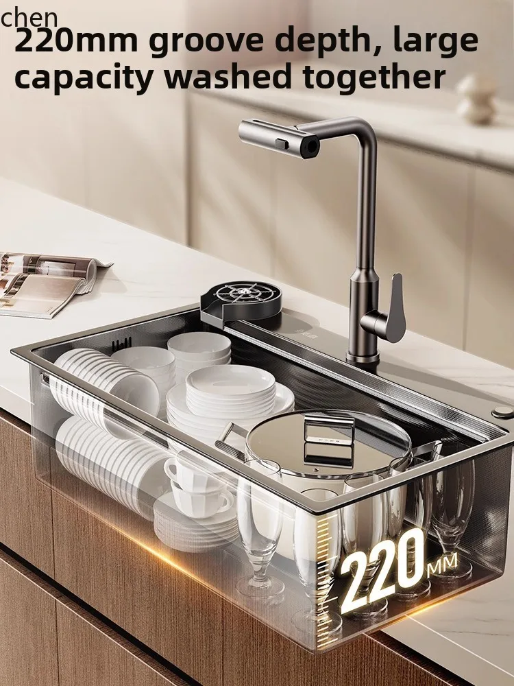 Left Side Undermount Sink Kitchen Sink Large Single Bowl Stainless Steel Thickened Dishwashing Undercounter Basin Sink
Left Side Undermount Sink Kitchen Sink Large Single Bowl Stainless Steel Thickened Dishwashing Undercounter Basin Sink