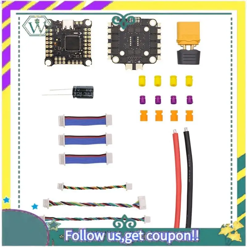 (New) F4530 V2 Flight Controller With 45A 8-Bit ESC Dual BEC Gyroscope FPV Drone Parts For FPV Freestyle Racing Drone
(New) F4530 V2 Flight Controller With 45A 8-Bit ESC Dual BEC Gyroscope FPV Drone Parts For FPV Freestyle Racing Drone