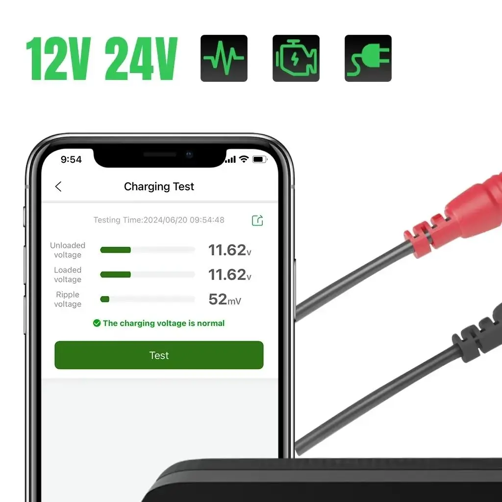 KOWWEI STABLE BK300 Lead Acid Starting Car Battery Detector 12V 24V Capacity Resistance Bluetooth 5.2 Automotive Battery Too
KOWWEI STABLE BK300 Lead Acid Starting Car Battery Detector 12V 24V Capacity Resistance Bluetooth 5.2 Automotive Battery Too