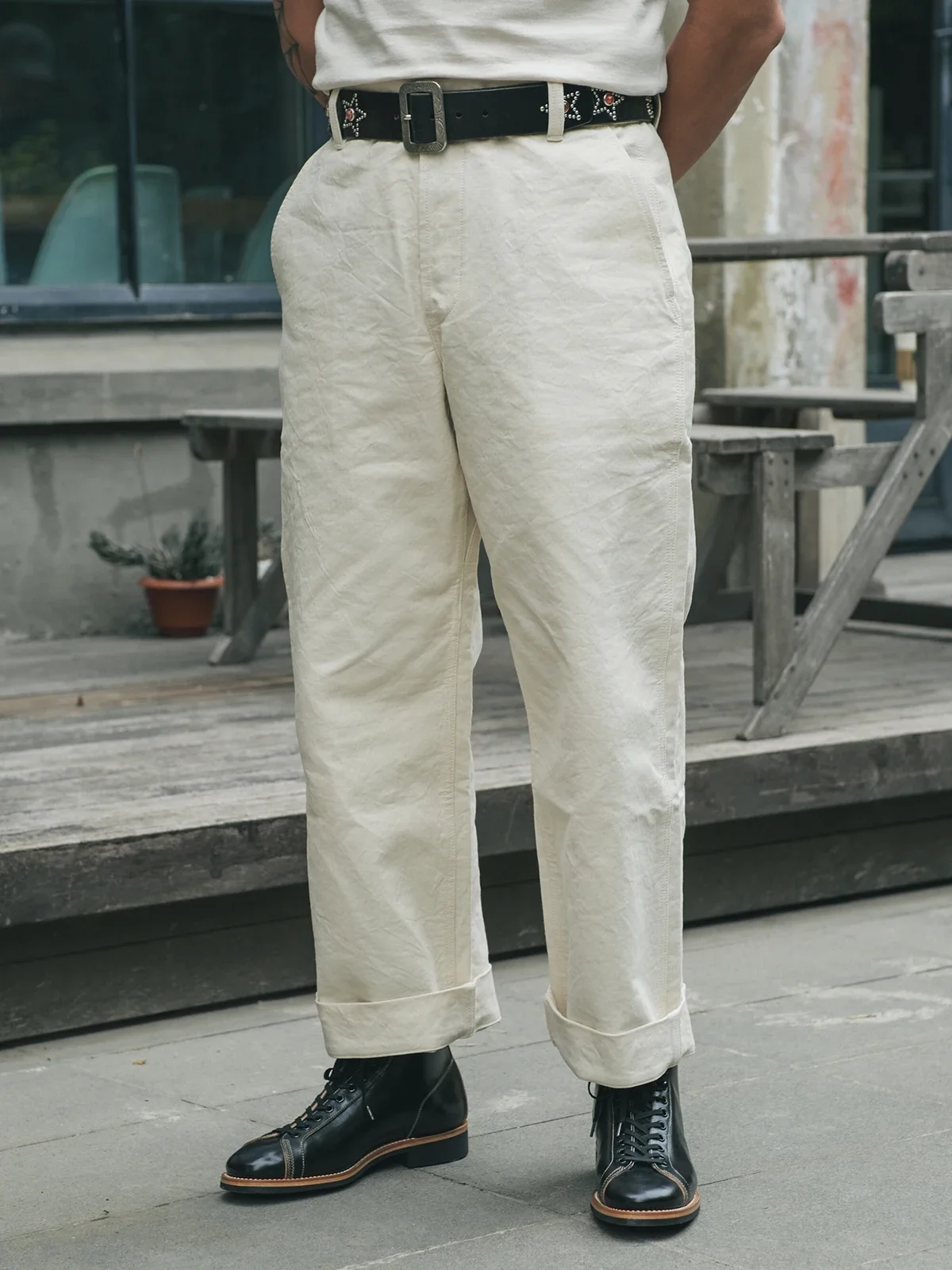Pop Rugged Bronson Naval Heritage Work Pants Wide Straight Leg Men's Casual Trousers High Rise
Pop Rugged Bronson Naval Heritage Work Pants Wide Straight Leg Men's Casual Trousers High Rise