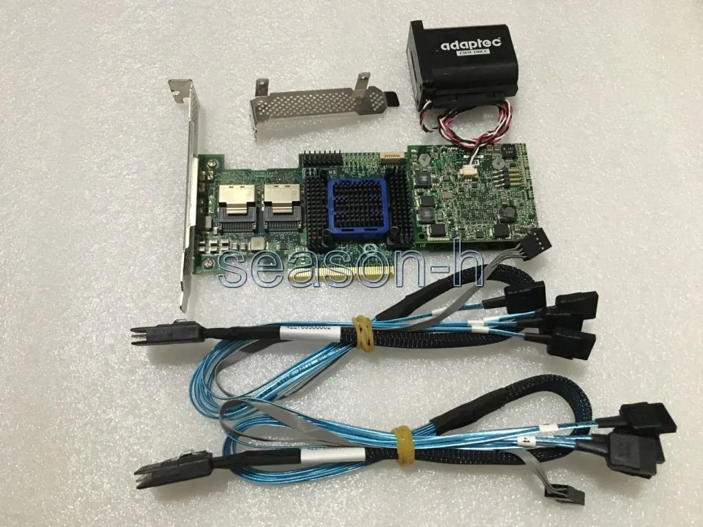 Контроллер Adaptec Raid ASR-6805T 8 портов PCIE2 x8 512 МБ + кабели/аккумулятор
Контроллер Adaptec Raid ASR-6805T 8 портов PCIE2 x8 512 МБ + кабели/аккумулятор
