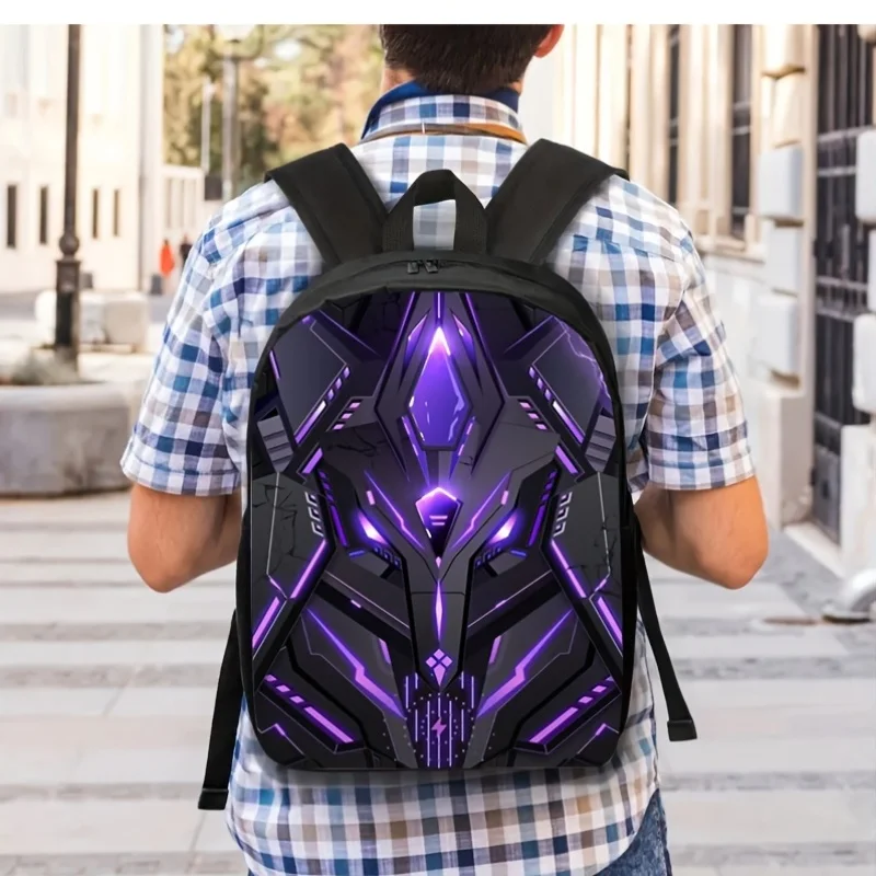 1 set of mecha-style printed backpack, including a lightweight travel backpack, multi-functional storage bag and organizing bag
1 set of mecha-style printed backpack, including a lightweight travel backpack, multi-functional storage bag and organizing bag