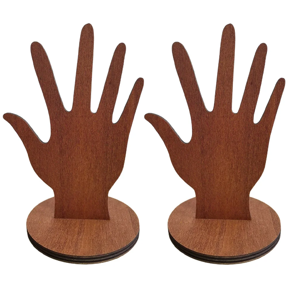 2Pcs Ring Holder Hand Shape Wooden Jewelry Display Organizer Ring Stand Storage Rack Bracelet Holder Jewelry Stand
2Pcs Ring Holder Hand Shape Wooden Jewelry Display Organizer Ring Stand Storage Rack Bracelet Holder Jewelry Stand