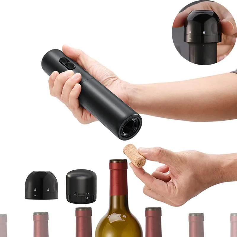 Electric Wine Bottle Opener with Foil Cutter One-click Button Rechargeable Automatic Red Wine Corkscrew for Party Bar Wine Lover
Electric Wine Bottle Opener with Foil Cutter One-click Button Rechargeable Automatic Red Wine Corkscrew for Party Bar Wine Lover